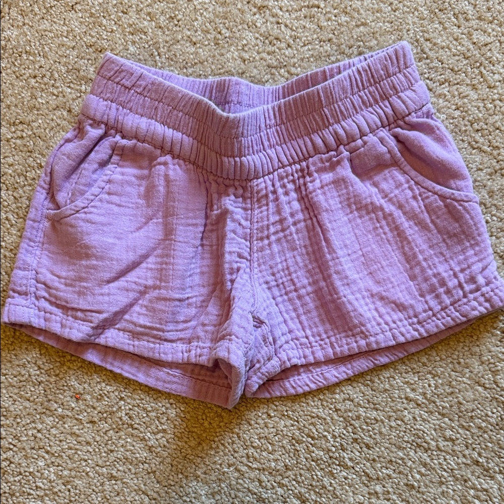 Cat & Jack Lavender Cotton Gauze Shorts